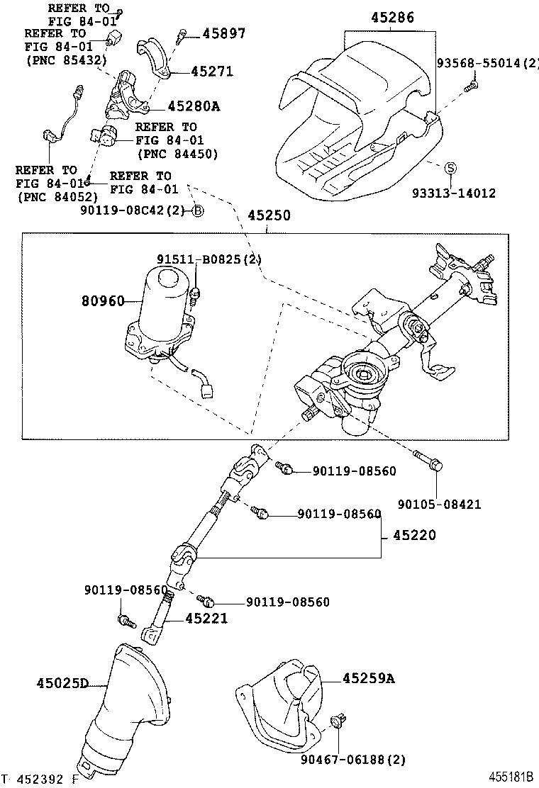45220-68013 SHAFT ASSY, STEERING INTERMEDIATE product image