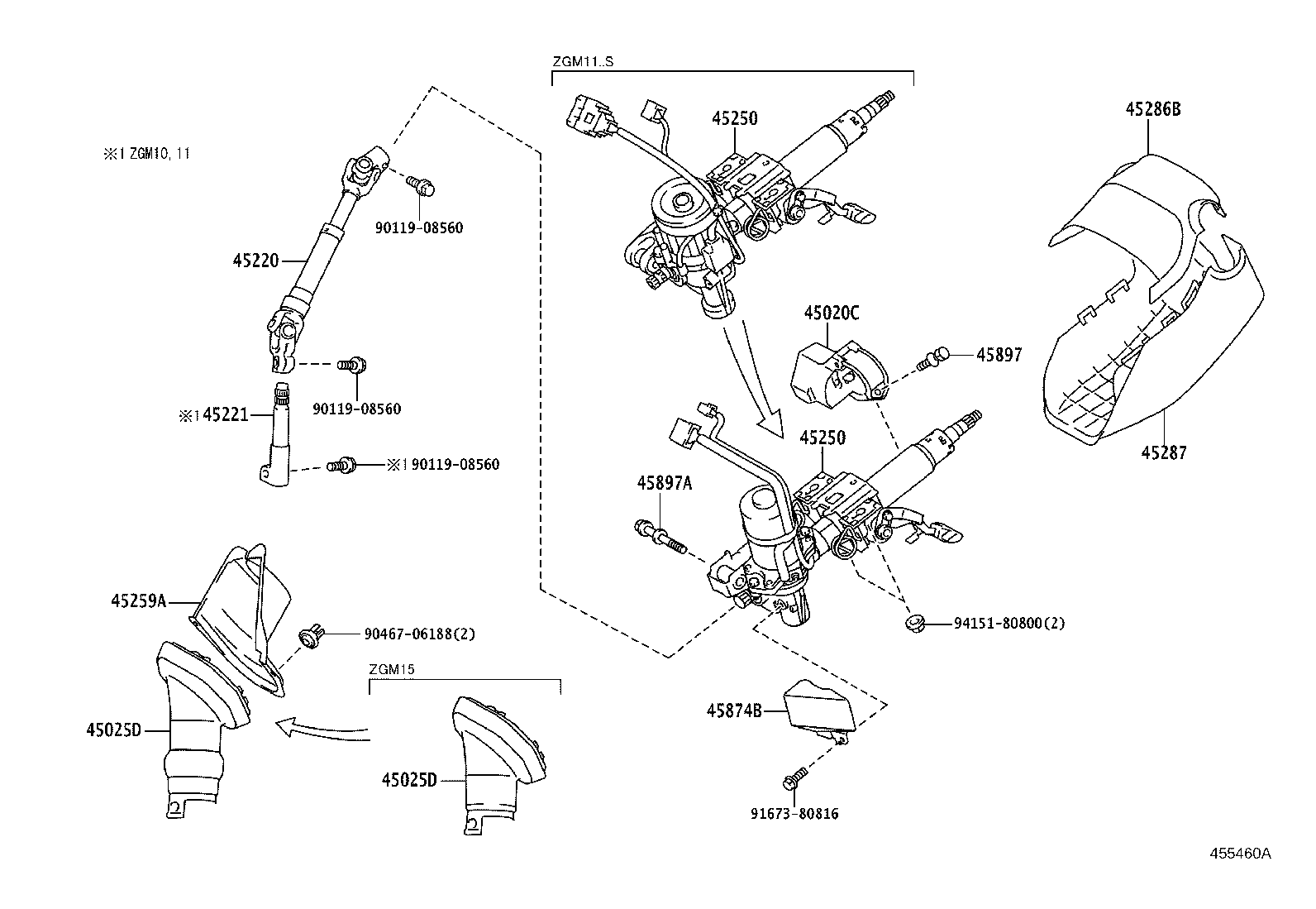 45220-44010 SHAFT ASSY, STEERING INTERMEDIATE product image