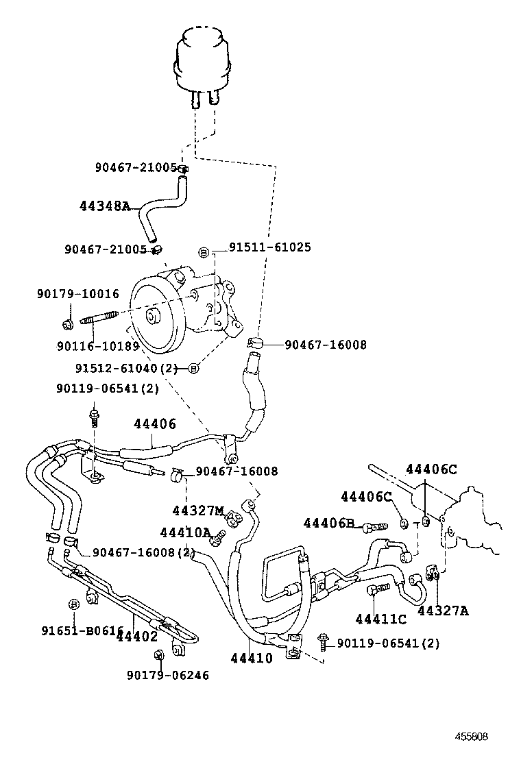 44446-43020 STRUT, ADJUSTING product image