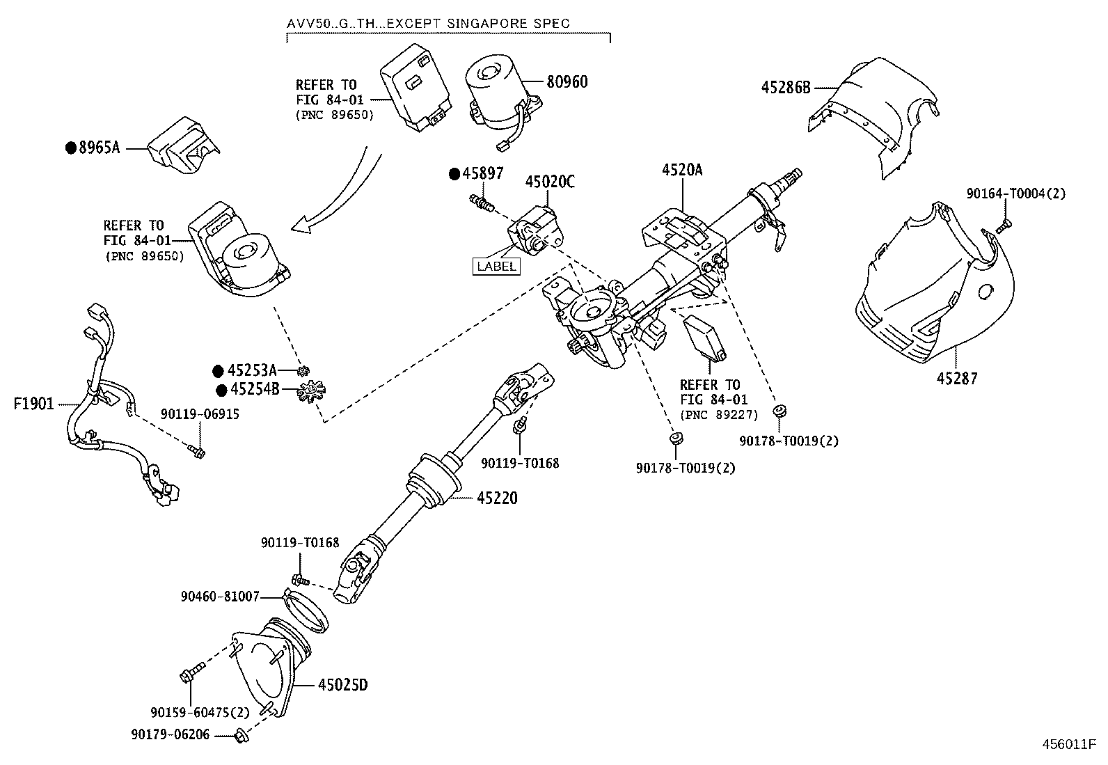 45220-06211 SHAFT ASSY, STEERING INTERMEDIATE product image
