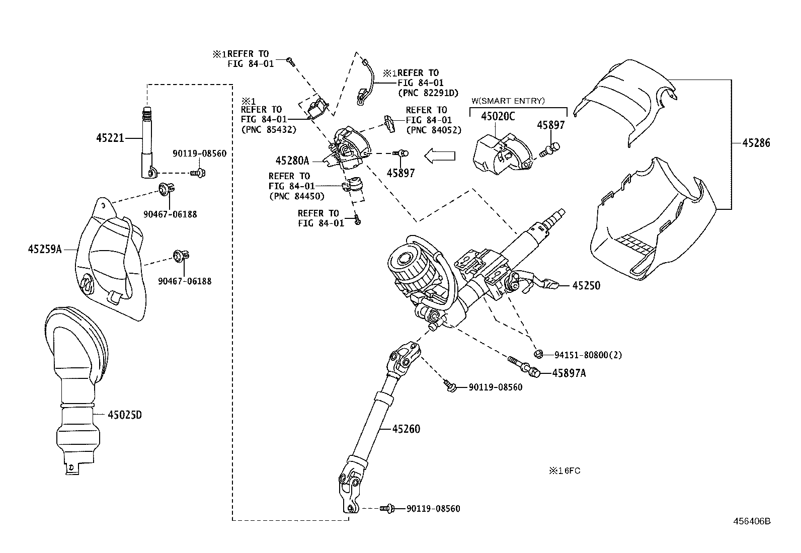 45025-21030 COVER SUB-ASSY, STEERING COLUMN HOLE, NO.1 product image
