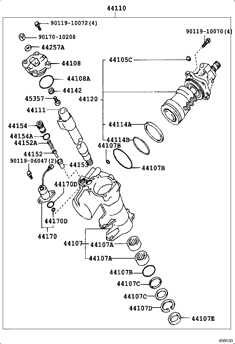 44120-30150 VALVE ASSY, W/BALL NUT product image