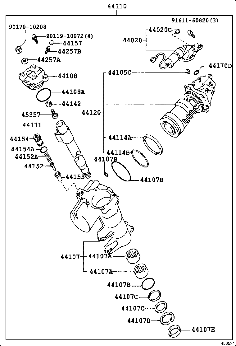 44120-30150 VALVE ASSY, W/BALL NUT product image