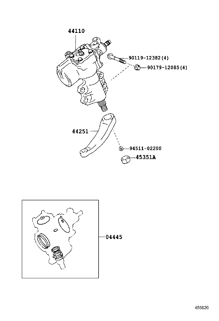 45451-60150 ROD, STEERING RELAY product image