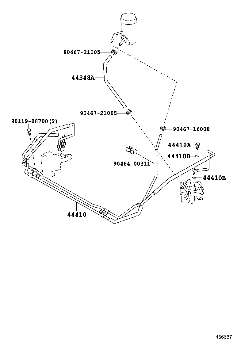 44443-60090 BRACKET, PUMP product image