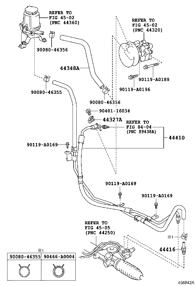 44348-04030 HOSE, OIL RESERVOIR TO PUMP, NO.1 product image