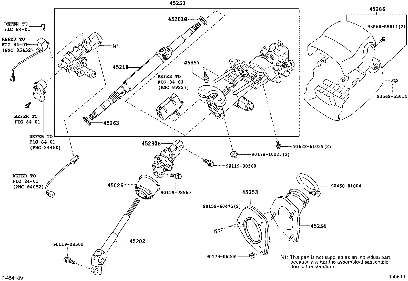 45202-48080 SHAFT SUB-ASSY, STEERING INTERMEDIATE product image