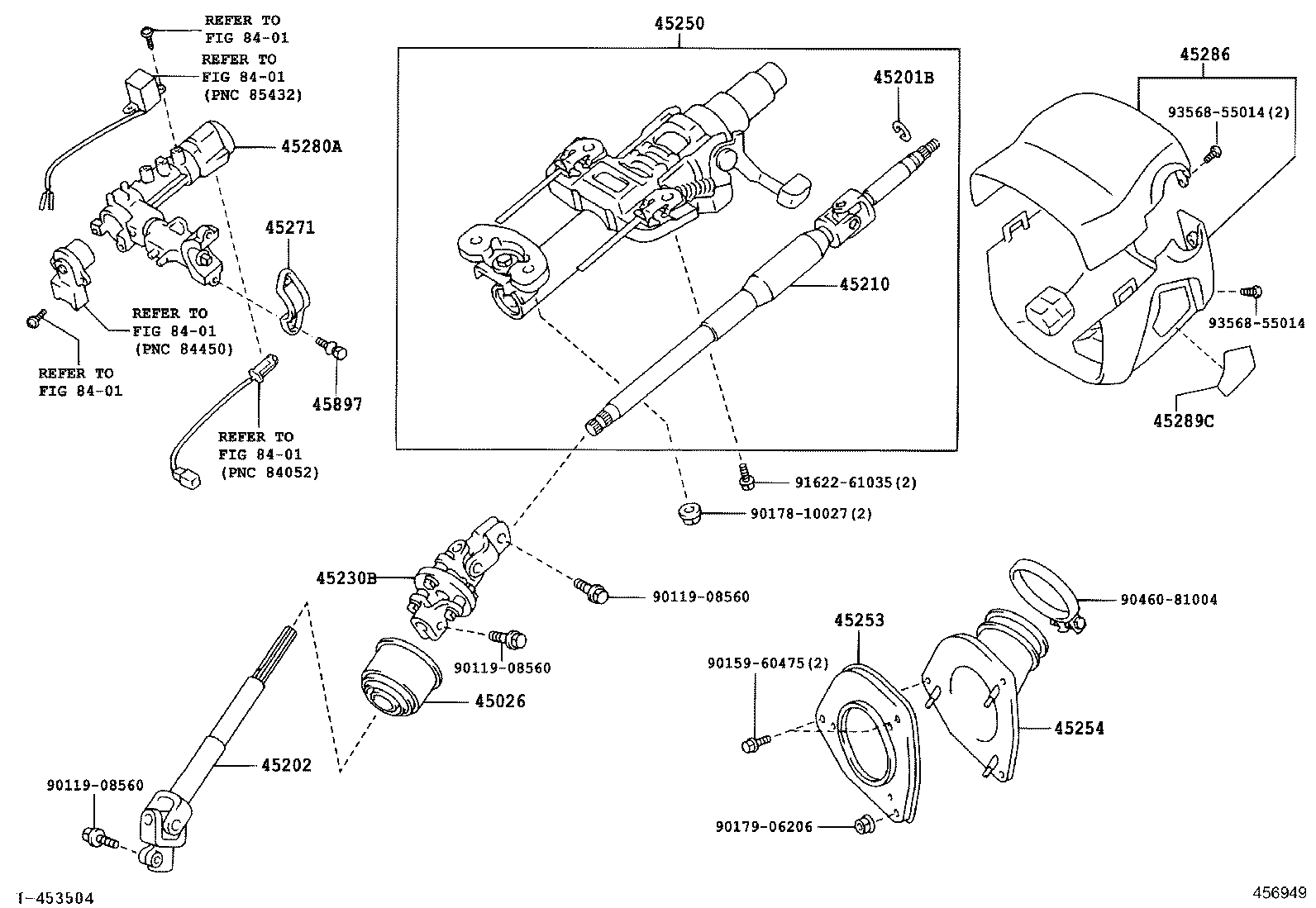 45202-48080 SHAFT SUB-ASSY, STEERING INTERMEDIATE product image