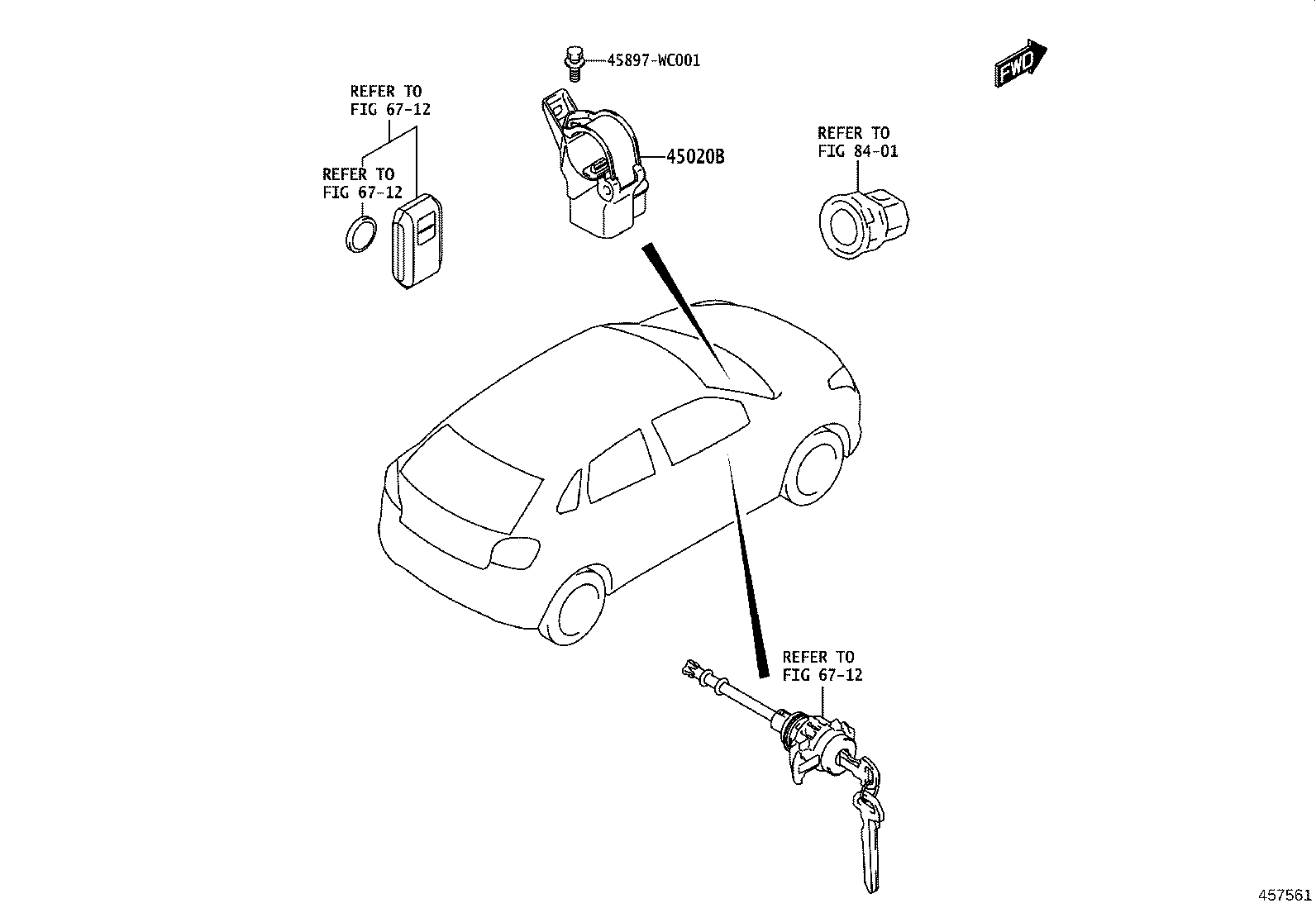45255-WC002 PROTECTOR, STEERING COLUMN, NO.1 product image