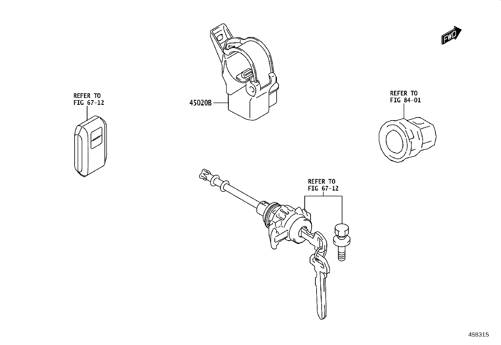 45268-WC006 COVER SUB-ASSY, STEERING COLUMN HOLE, NO.1 product image
