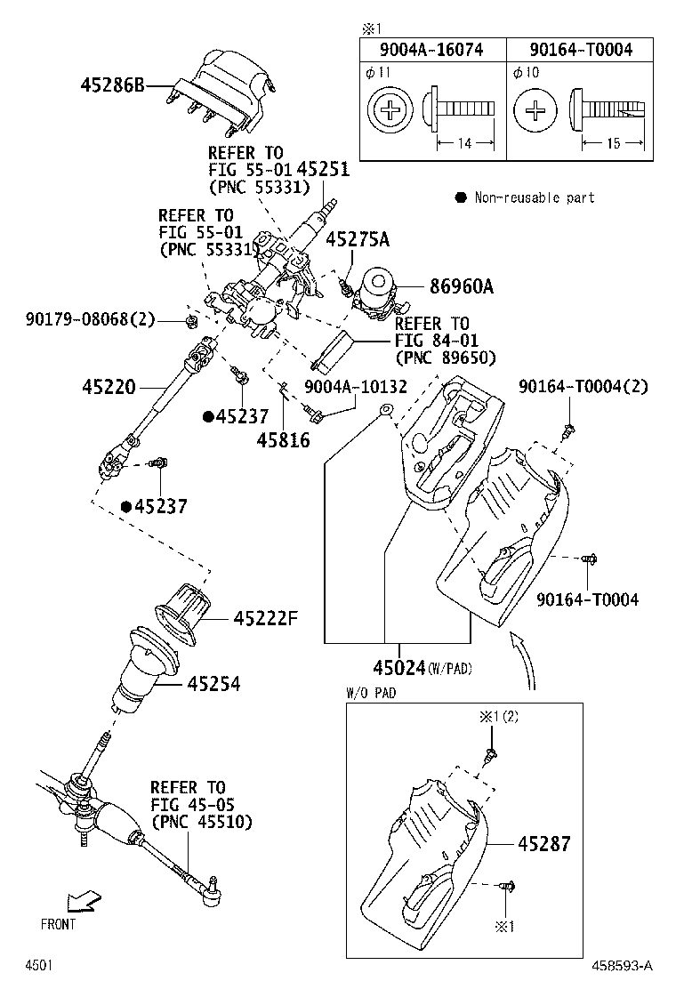 45220-BZ460 SHAFT ASSY, STEERING INTERMEDIATE product image