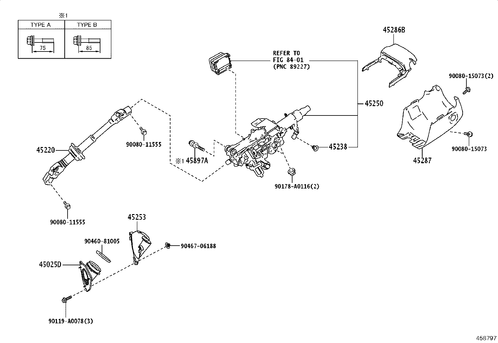45025-08060 COVER SUB-ASSY, STEERING COLUMN HOLE, NO.1 product image