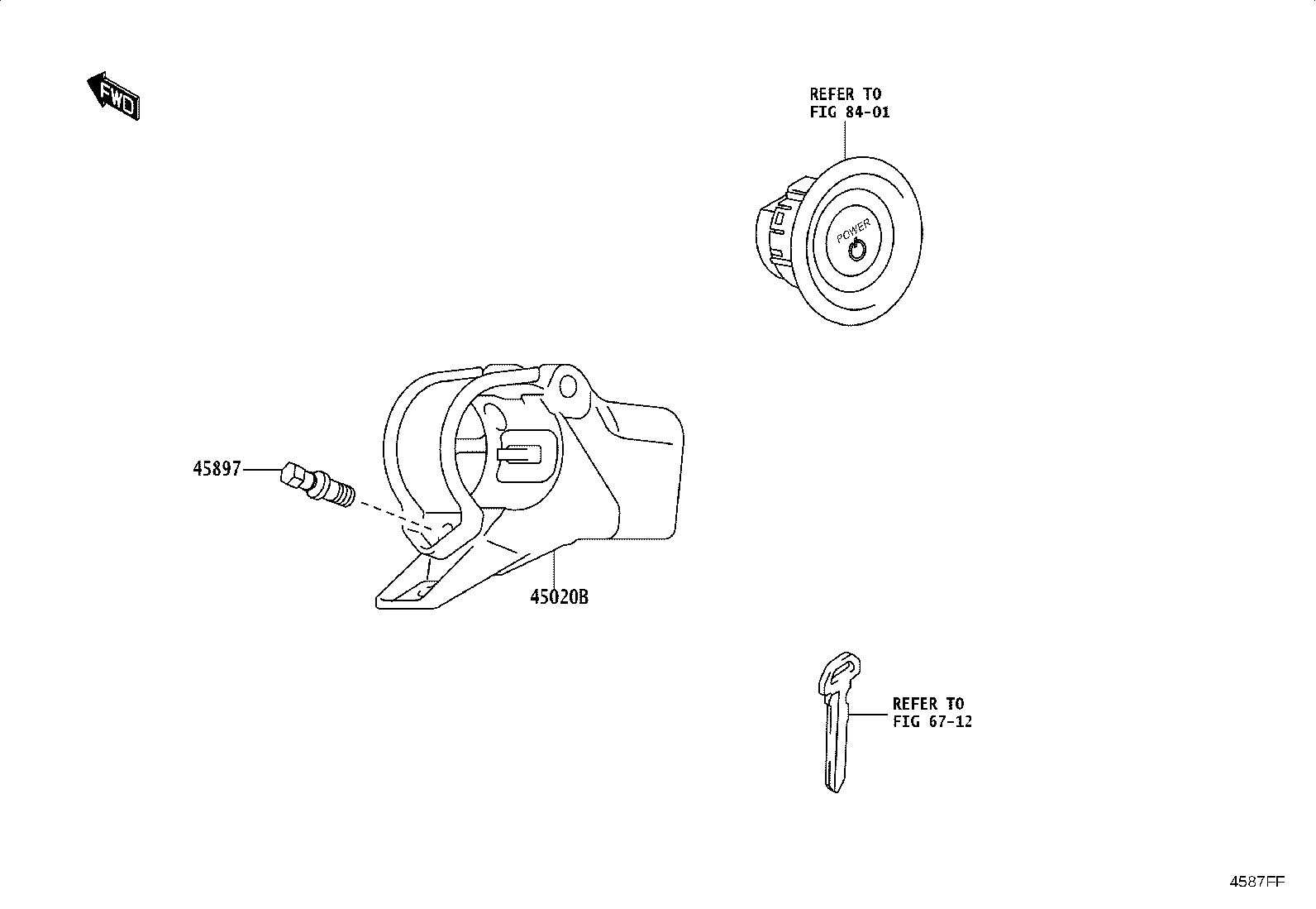 45268-WC008 COVER SUB-ASSY, STEERING COLUMN HOLE, NO.1 product image