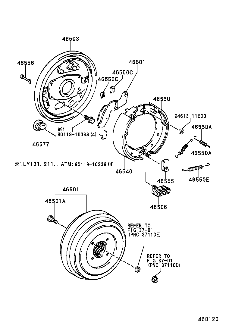 46451-25040 BRACKET, CABLE SUPPORT product image