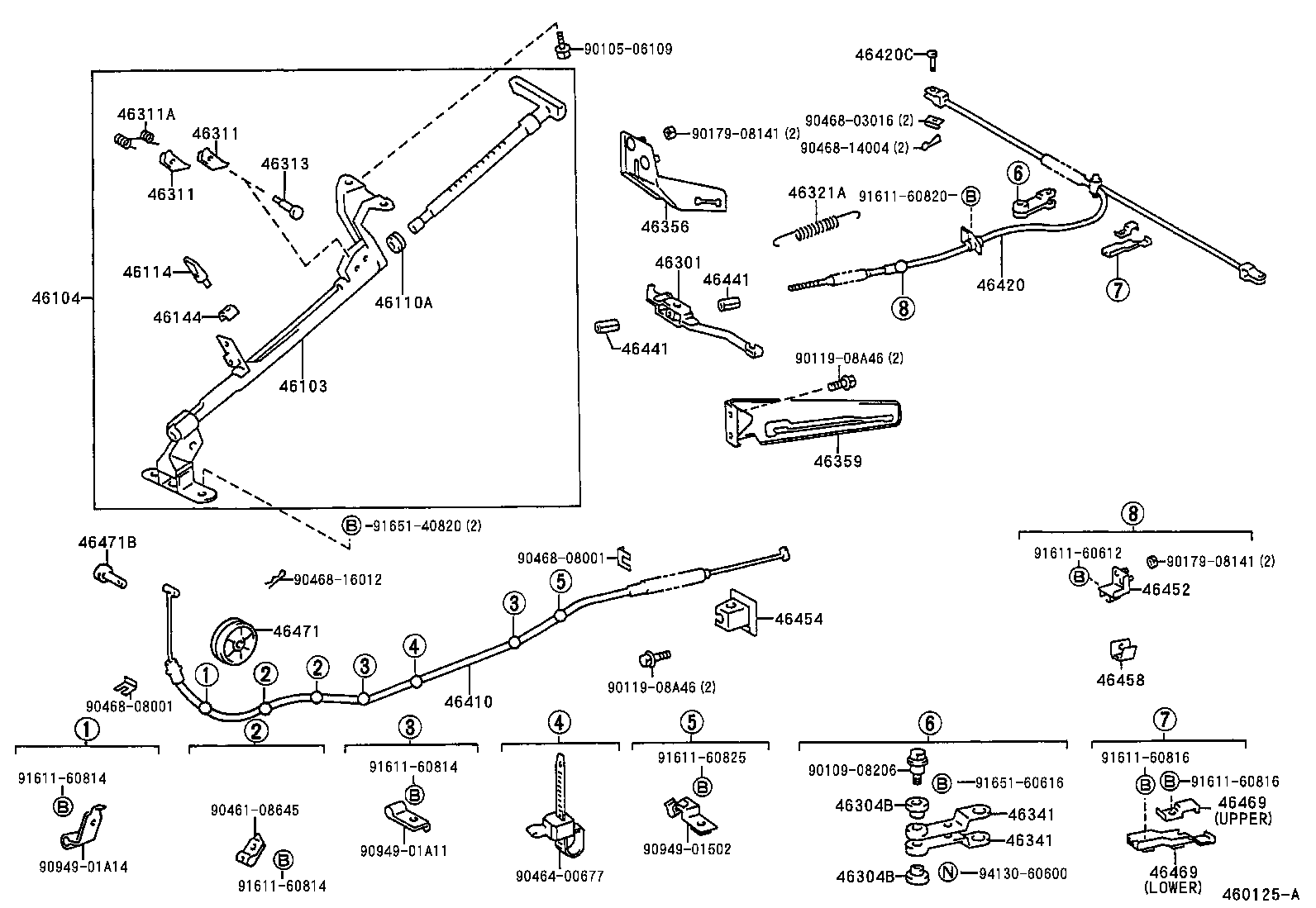 46451-25040 BRACKET, CABLE SUPPORT product image