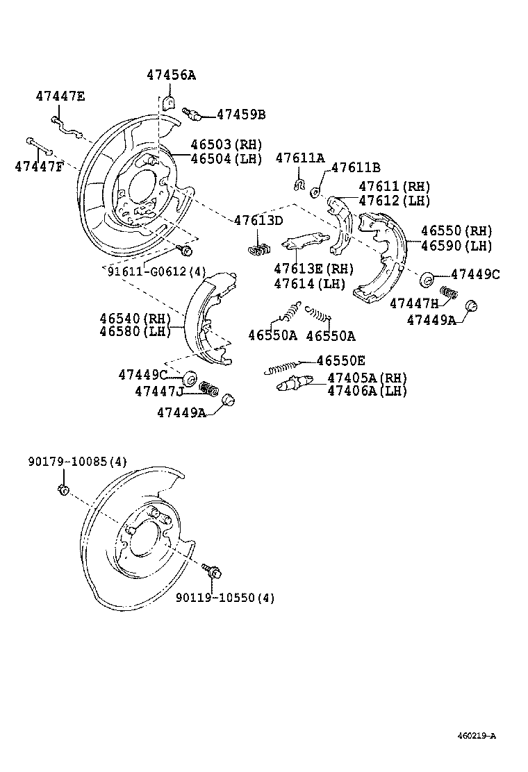 46200-51020 PEDAL ASSY, PARKING BRAKE CONTROL product image
