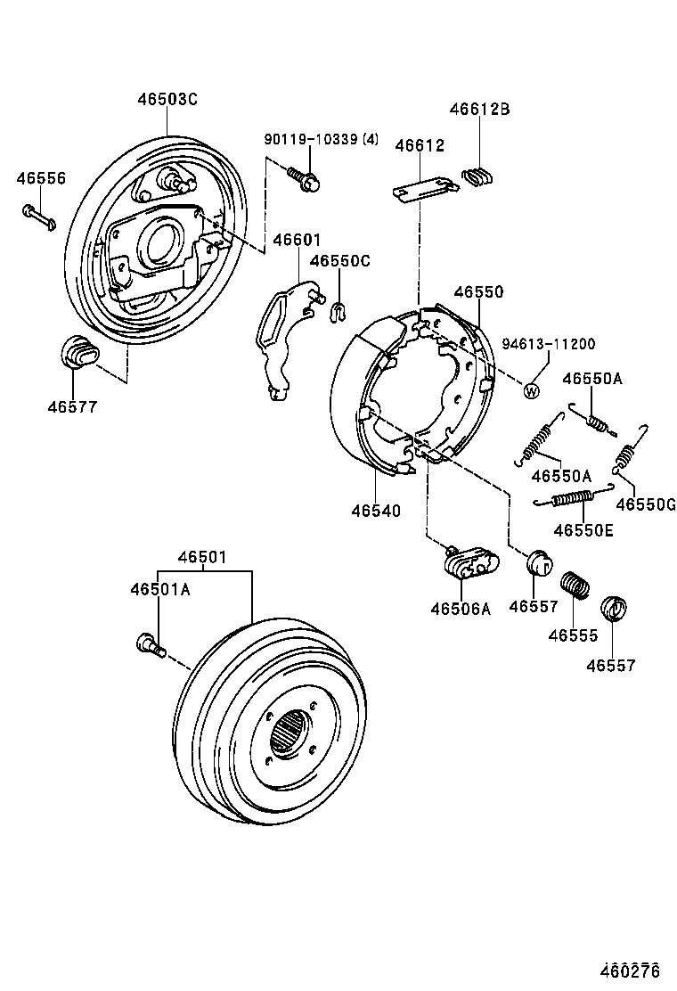 90031-01170 BOLT, SERRATION(FOR PARKING BRAKE DRUM) product image