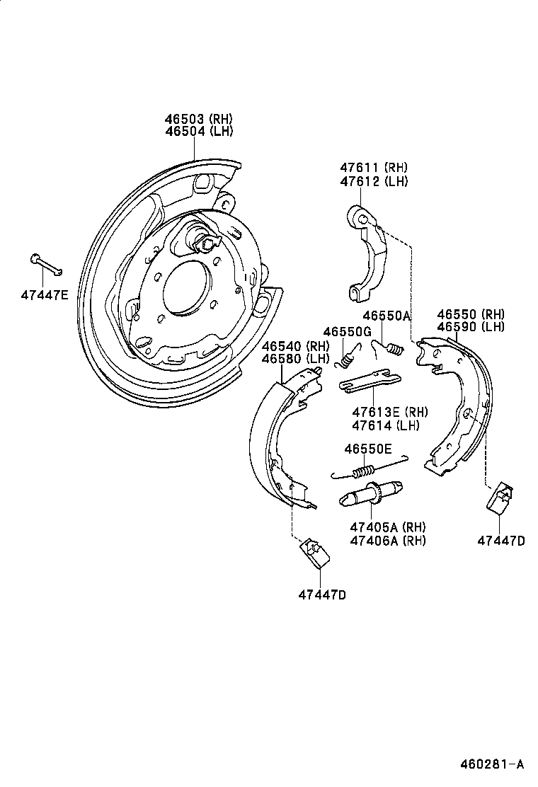 47447-11010 PIN, SHOE HOLD DOWN SPRING, NO.1(FOR PARKING BRAKE) product image