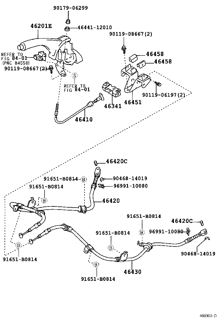 46451-17060 BRACKET, CABLE SUPPORT product image