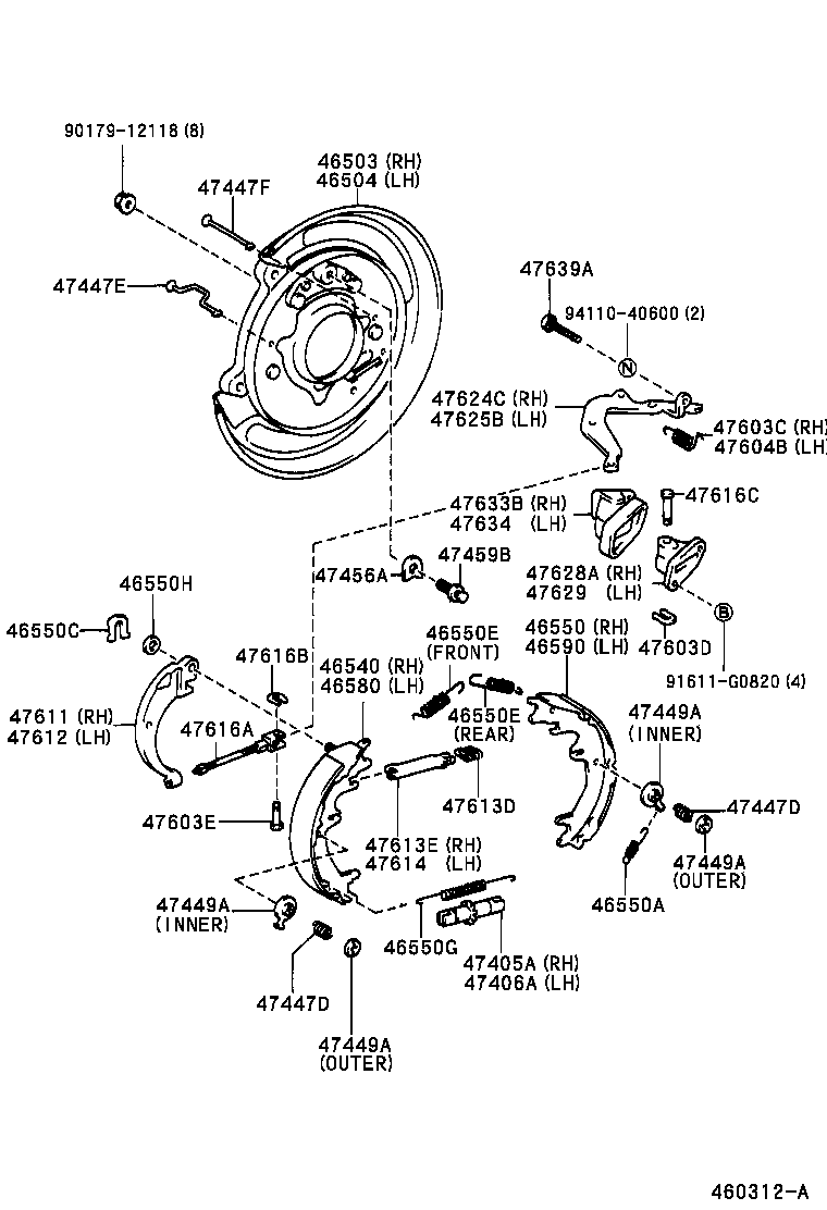 46452-60080 BRACKET, CABLE SUPPORT, NO.2 product image