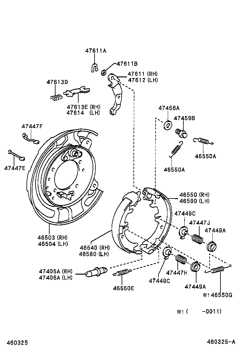 46451-42090 BRACKET, PARKING BRAKE CABLE SUPPORT, NO.1 product image