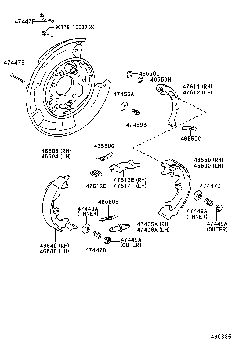 46451-48020 BRACKET, CABLE SUPPORT product image