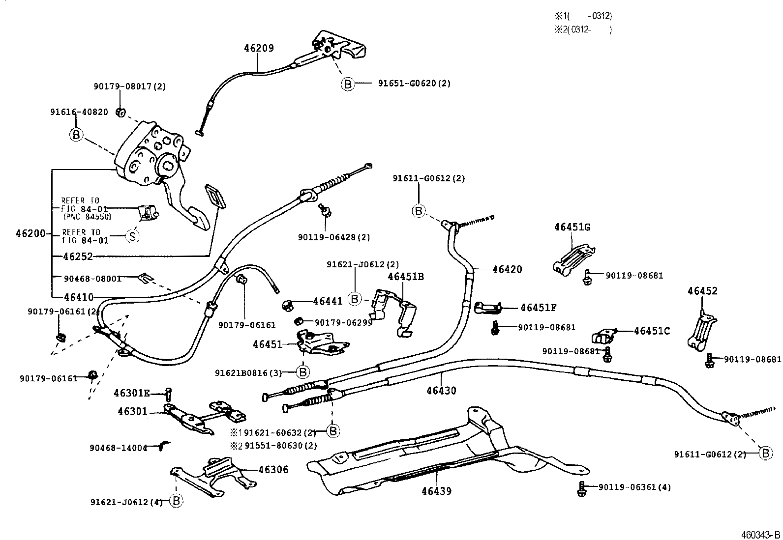 46200-30350 PEDAL ASSY, PARKING BRAKE CONTROL product image