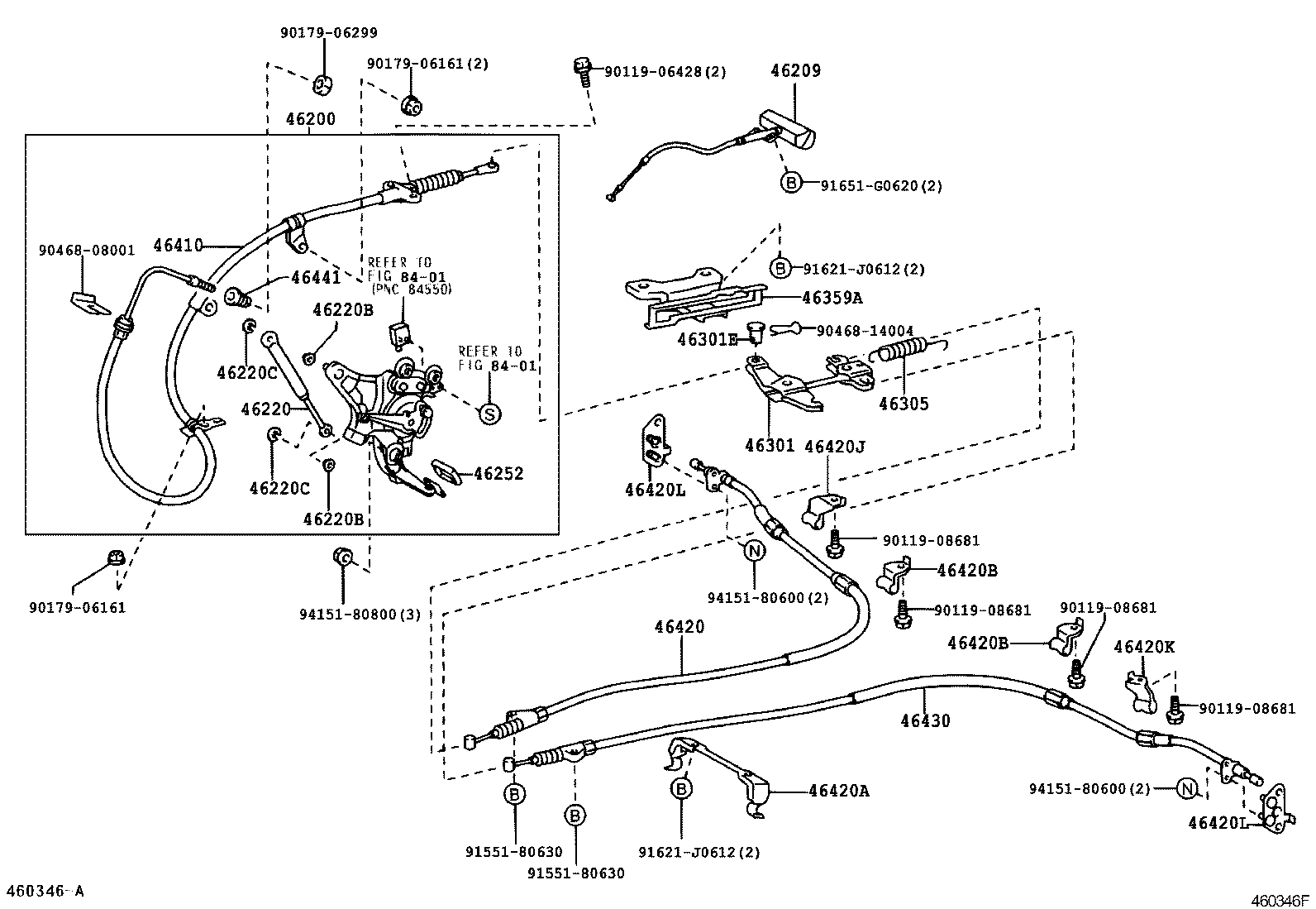 46200-50080 PEDAL ASSY, PARKING BRAKE CONTROL product image