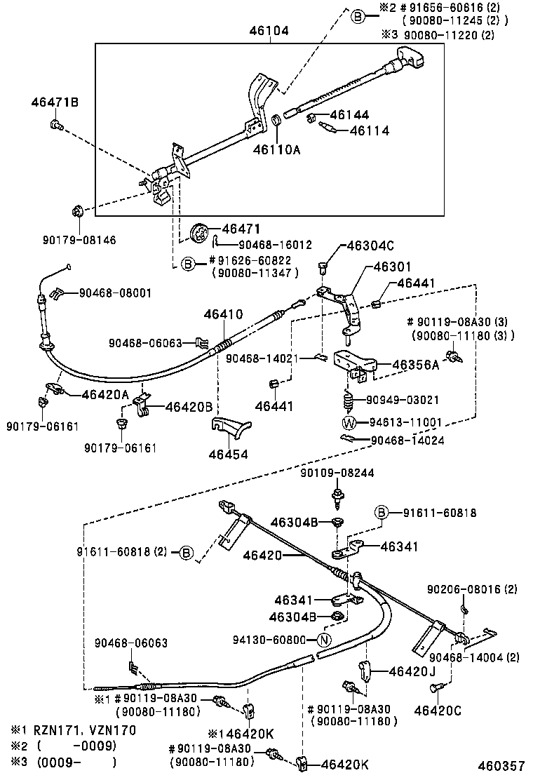 46451-35100 BRACKET, CABLE SUPPORT product image