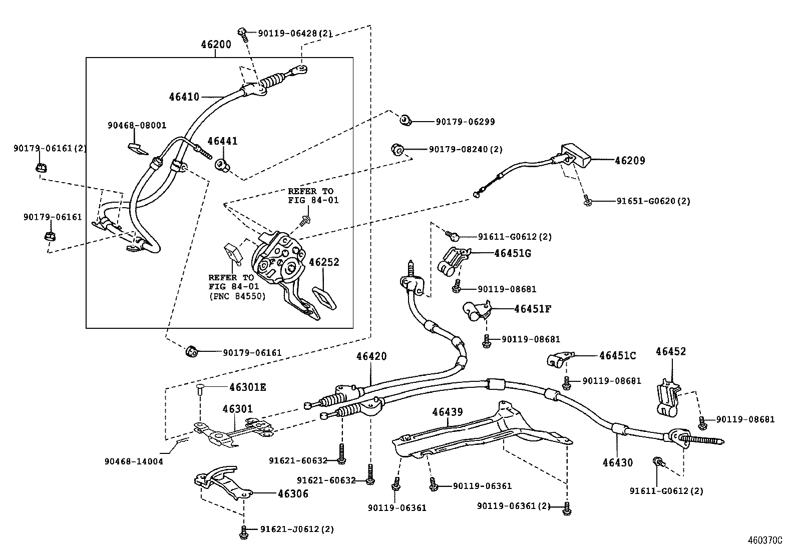 46200-24030 PEDAL ASSY, PARKING BRAKE CONTROL product image