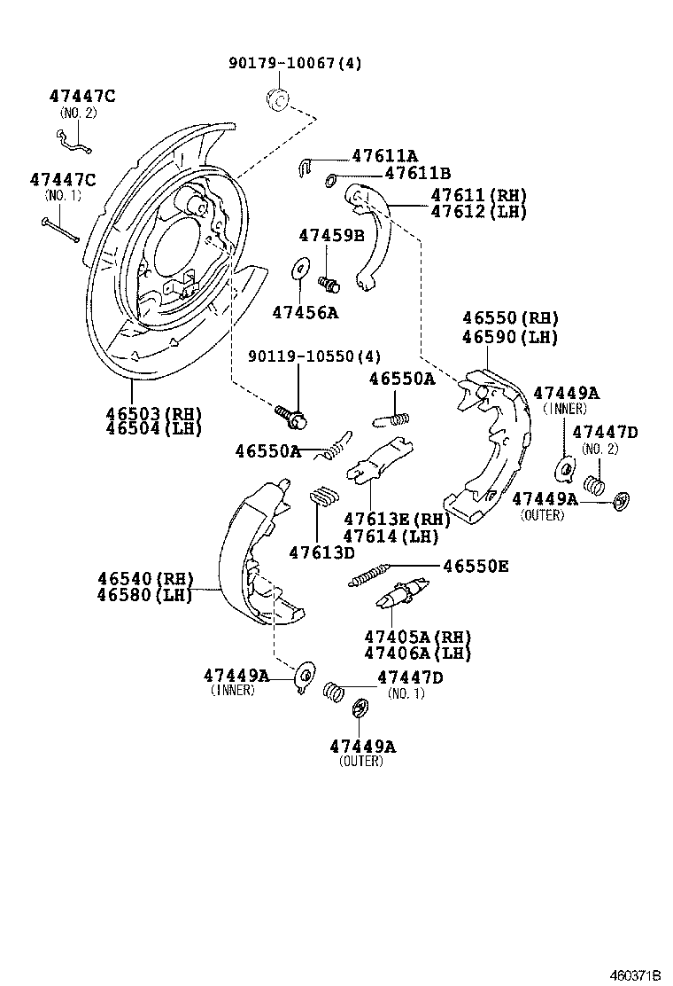 46200-24030 PEDAL ASSY, PARKING BRAKE CONTROL product image