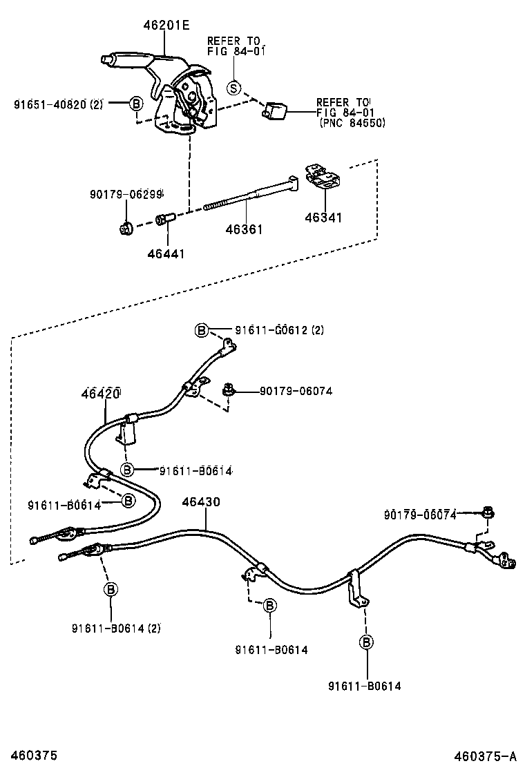 46361-0D010 ROD, PARKING BRAKE PULL product image