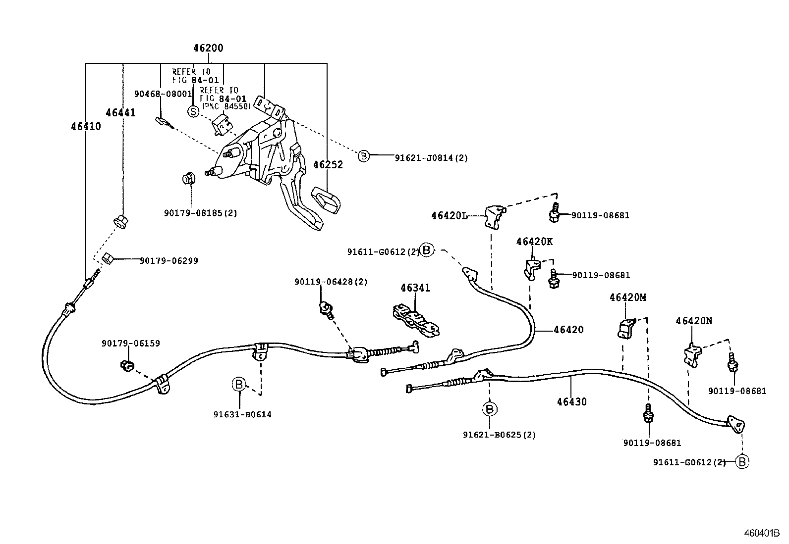 46200-51030 PEDAL ASSY, PARKING BRAKE CONTROL product image