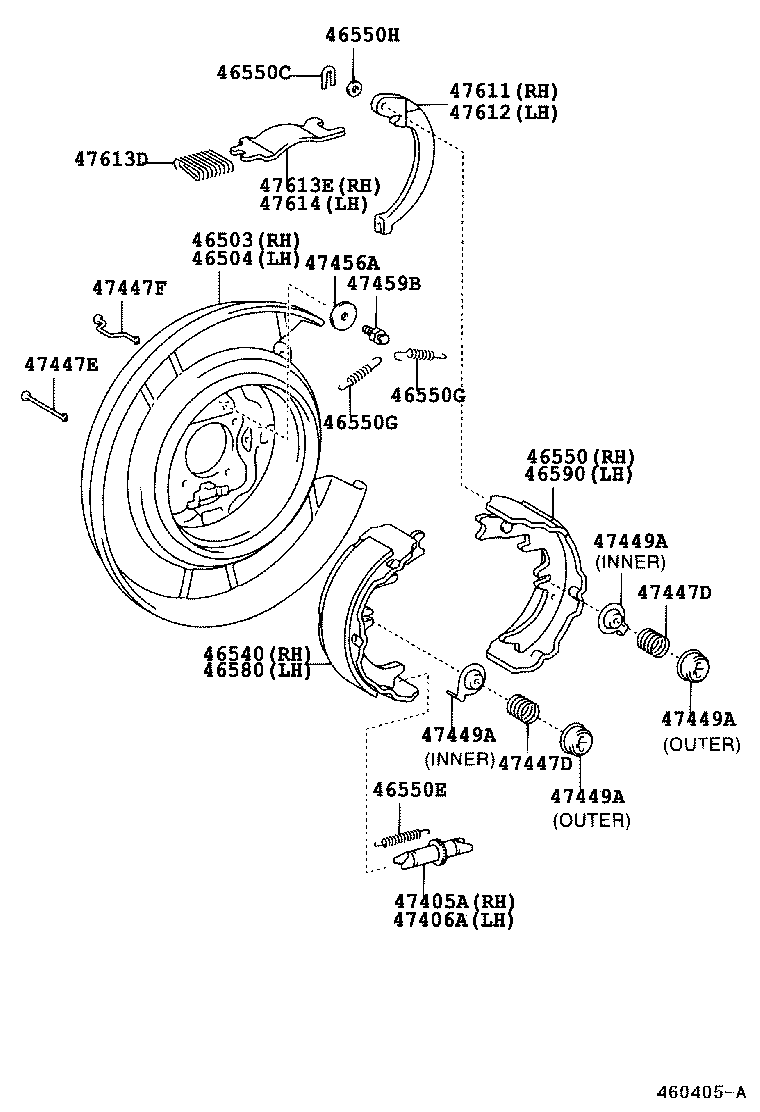 46200-06010 PEDAL ASSY, PARKING BRAKE CONTROL product image