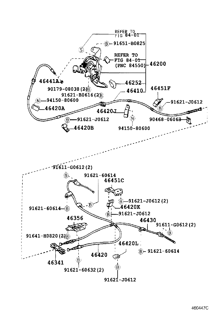 46200-58020 PEDAL ASSY, PARKING BRAKE CONTROL product image