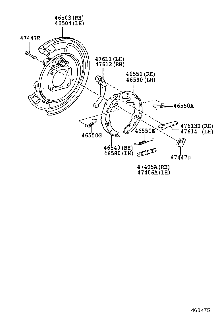 47447-02060 PIN, SHOE HOLD DOWN SPRING(FOR PARKING BRAKE) product image