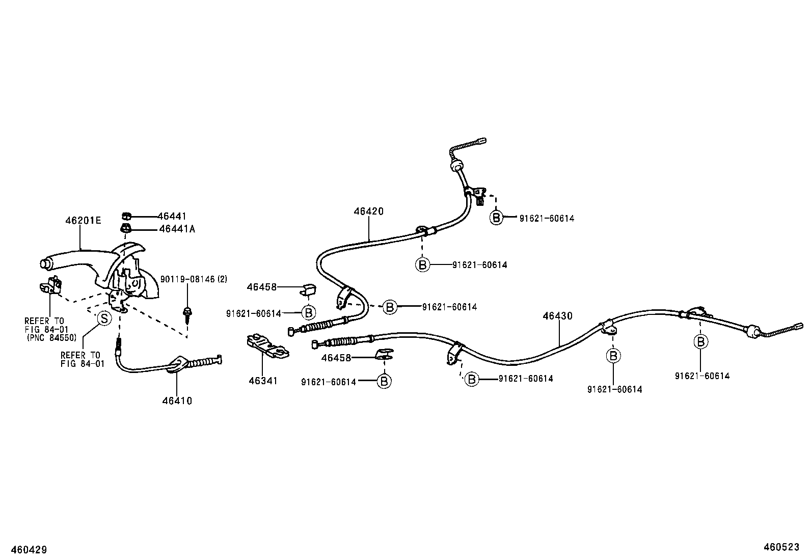 46504-02010 PLATE SUB-ASSY, PARKING BRAKE, LH product image