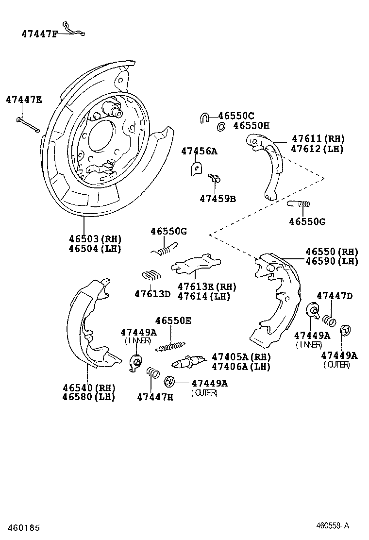 46200-0E010 PEDAL ASSY, PARKING BRAKE CONTROL product image