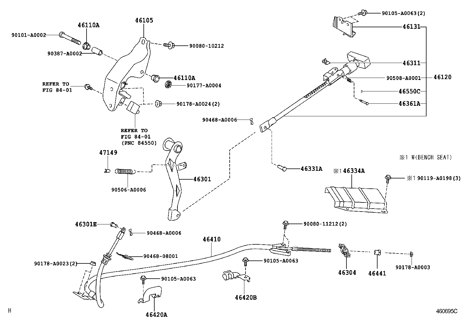46200-04010 PEDAL ASSY, PARKING BRAKE CONTROL product image