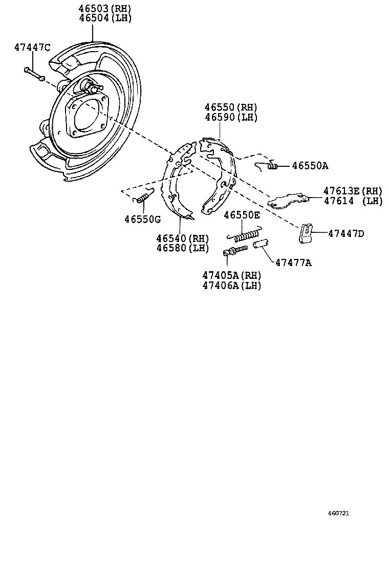 47447-02060 PIN, SHOE HOLD DOWN SPRING(FOR PARKING BRAKE) product image