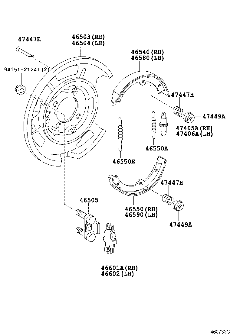 46200-30391 PEDAL ASSY, PARKING BRAKE CONTROL product image