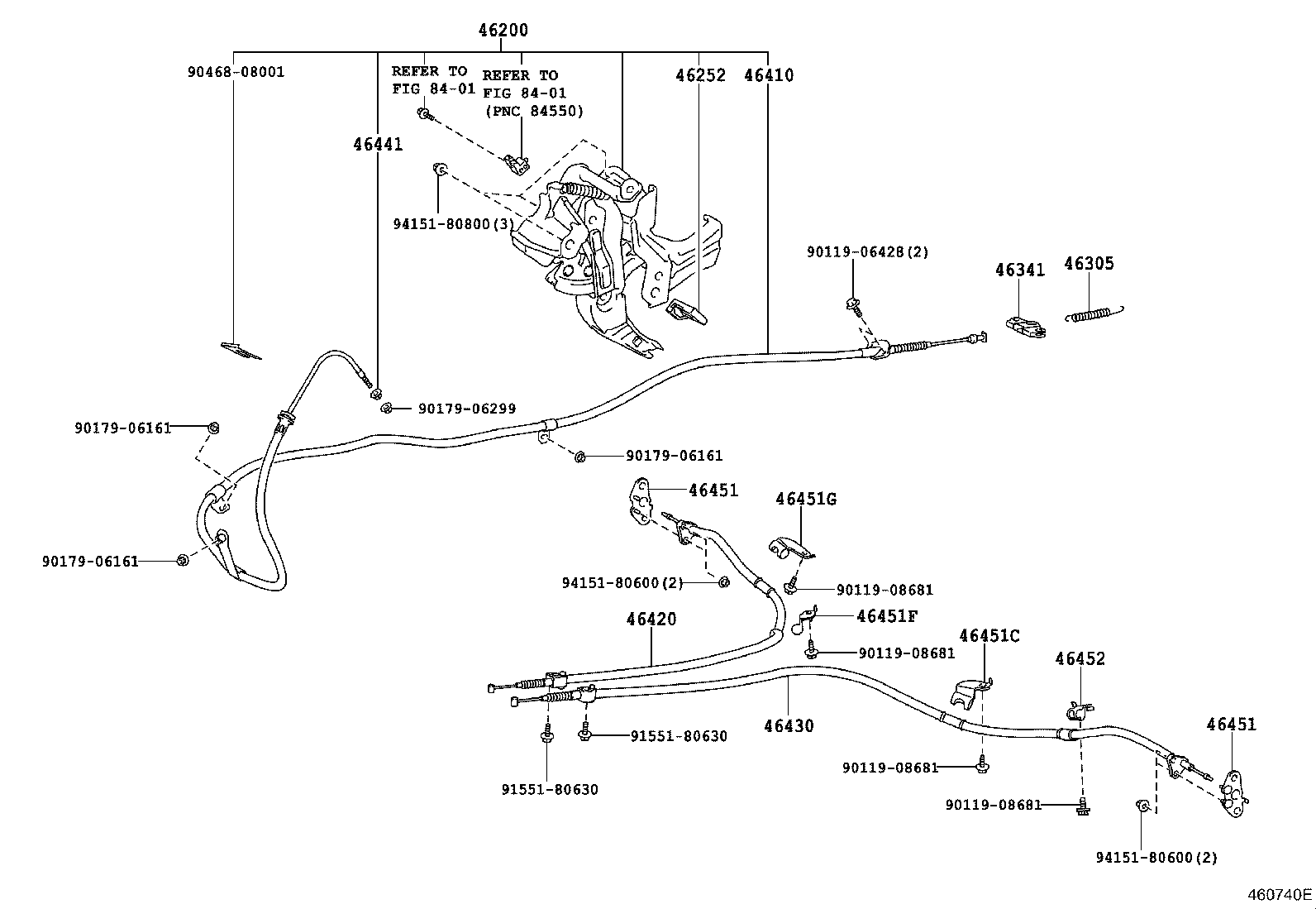 46200-30420 PEDAL ASSY, PARKING BRAKE CONTROL product image