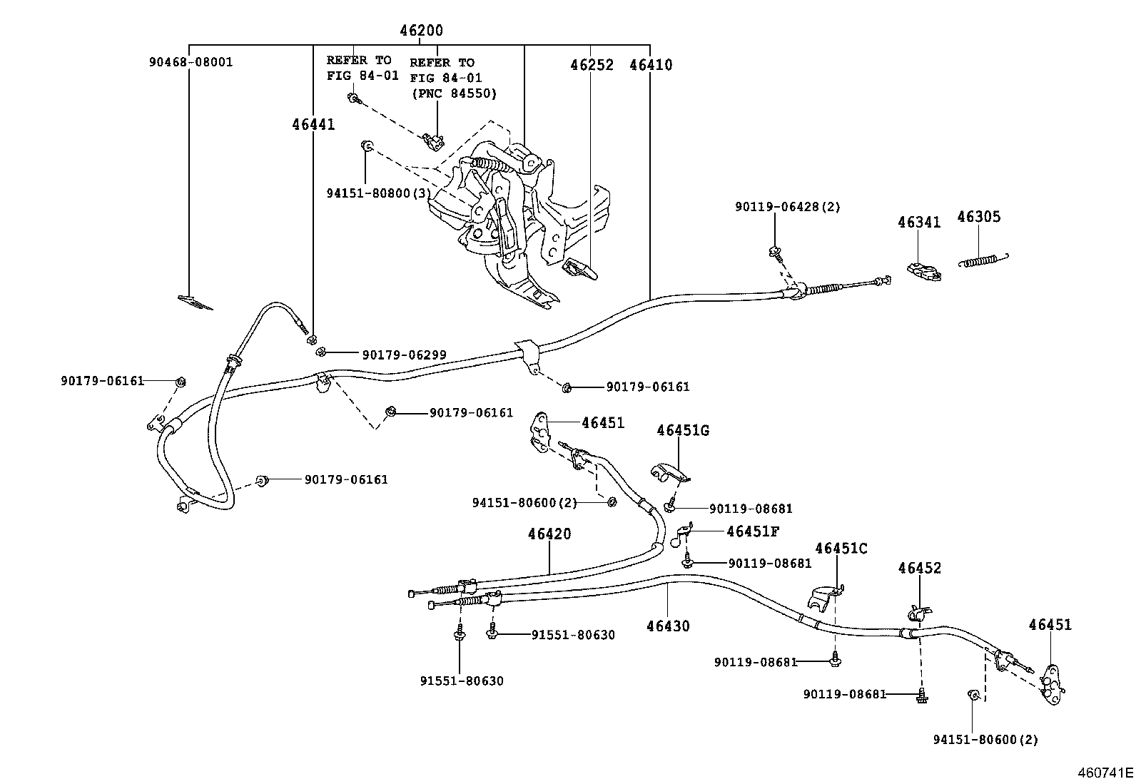 46200-30420 PEDAL ASSY, PARKING BRAKE CONTROL product image