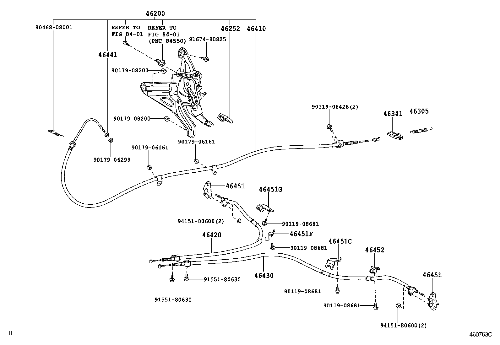 46451-50050 BRACKET, CABLE SUPPORT product image