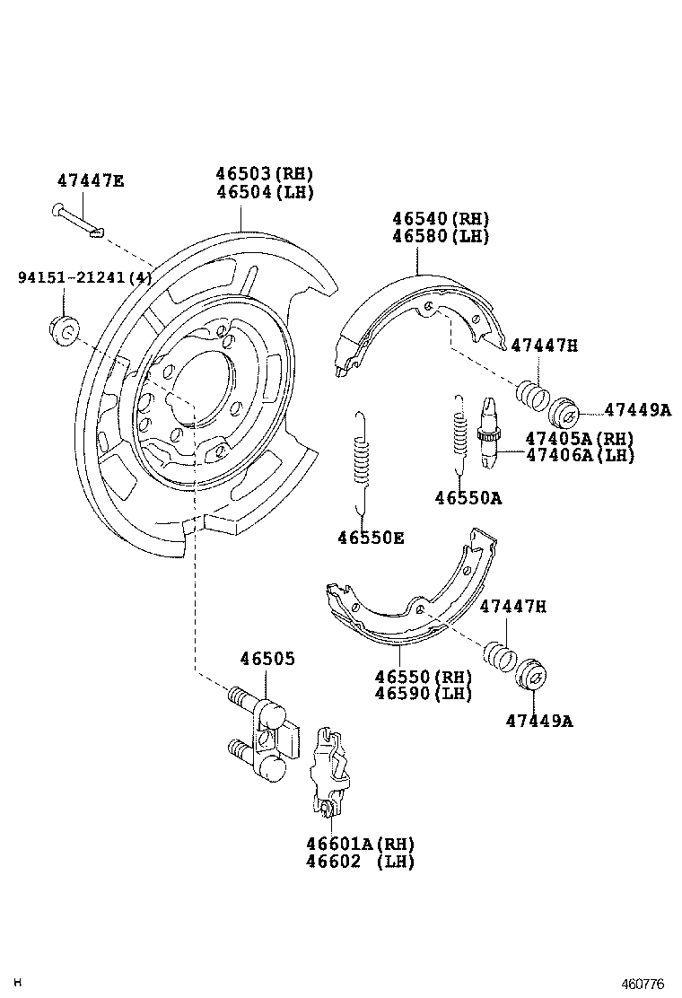 46200-0P010 PEDAL ASSY, PARKING BRAKE CONTROL product image
