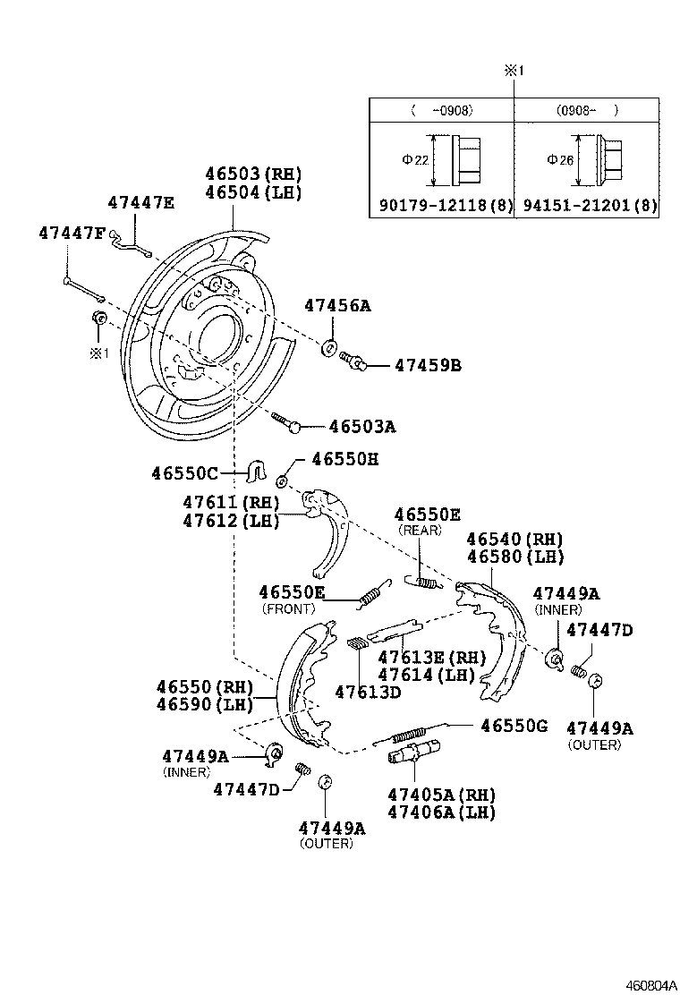 46430-35562 CABLE ASSY, PARKING BRAKE, NO.3 product image