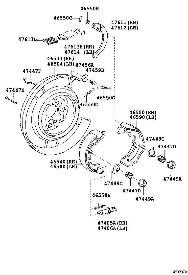 46200-06090 PEDAL ASSY, PARKING BRAKE CONTROL product image