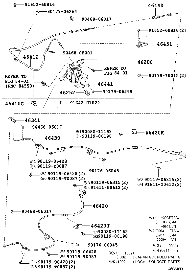 46200-06090 PEDAL ASSY, PARKING BRAKE CONTROL product image