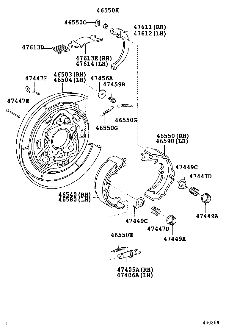 46200-06050 PEDAL ASSY, PARKING BRAKE CONTROL product image