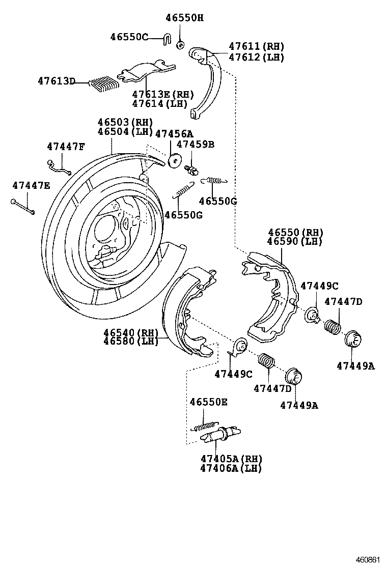 46200-06060 PEDAL ASSY, PARKING BRAKE CONTROL product image